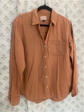 Universal Thread Men's Button-Down Shirt in Rust